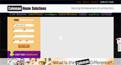 Desktop Screenshot of colemanclosets.com