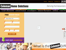 Tablet Screenshot of colemanclosets.com